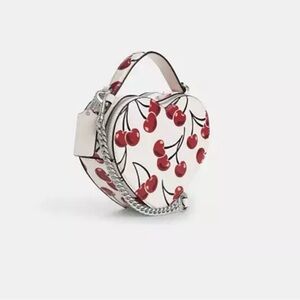 Coach Heart Crossbody Bag With Cherry Print